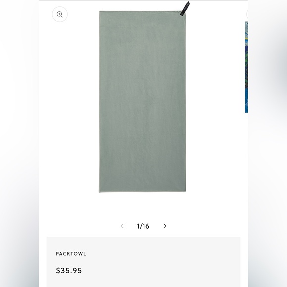 PackTowl Personal PackTowl  Microfiber Travel Towel Green Packable - Picture 5 of 5